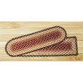 Capitol Importing Co Capitol Importing Burgundy-Gray-Creme - 27 in. x 8.25 in. Oval Stair Tread 19-057